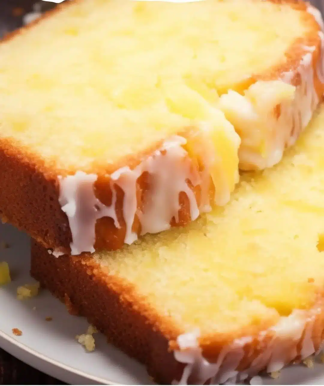 Sliced homemade pineapple bread with a golden crust and tropical flavor.