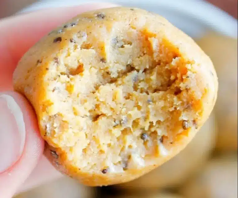 No-bake healthy pumpkin pie energy balls made with oats and pumpkin puree