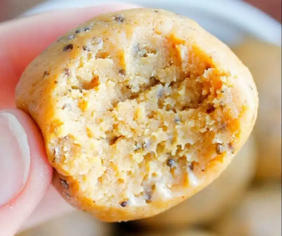 No-bake healthy pumpkin pie energy balls made with oats and pumpkin puree