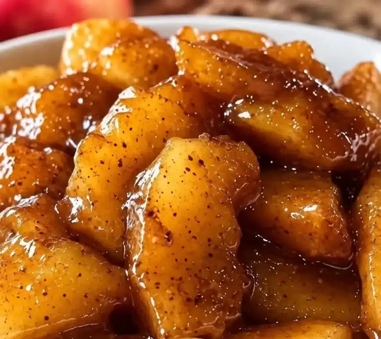 Delicious slow cooker fried apples inspired by Cracker Barrel recipe.
